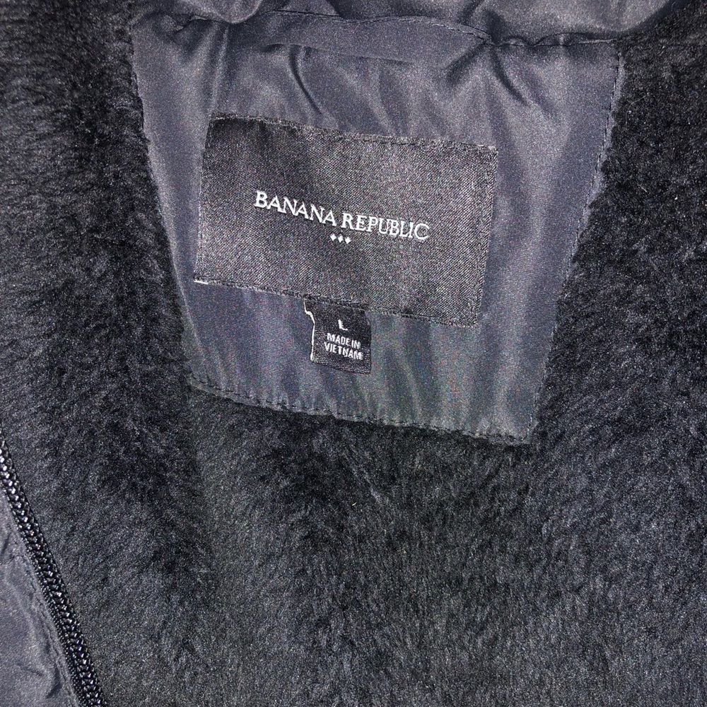 Black fur vest